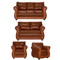 Juego de Living Black Factory Toronto 7 Cuerpos Terracota