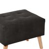 Pouf Latam Home Niza Cuero Kentucky Negro