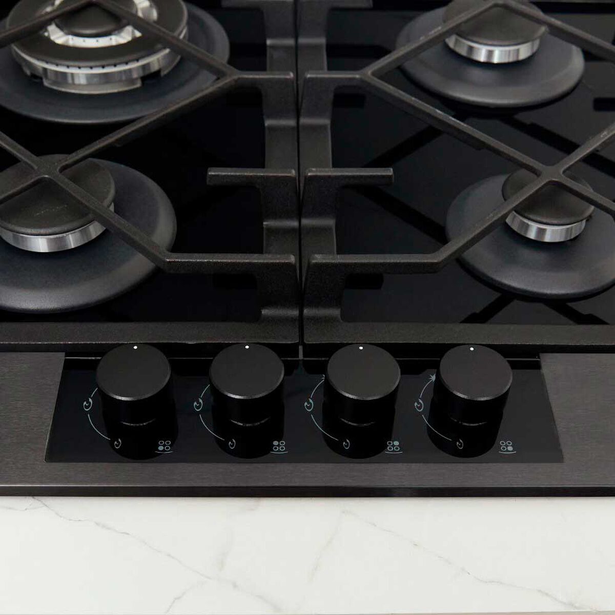 Encimera a Gas FDV Signature 60 4 Quemadores Negro