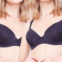 Pack 2 Sostenes Copa D Mujer Intime Black, Surtido, Lavanda
