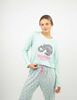 Pijama Larga Algod&oacute;n Manga Larga Mujer Icono