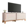 Panel TV 65" + Rack TV 80" + Vitrina Decocasa Mondrian Off White