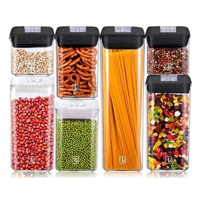 Imagen 1 del producto Set 7 Contenedores Herméticos Simplit Plástico Negro