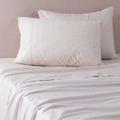 Juego de Sábanas Estampado SoHome 180 Hilos 2 Plazas Refined Beige