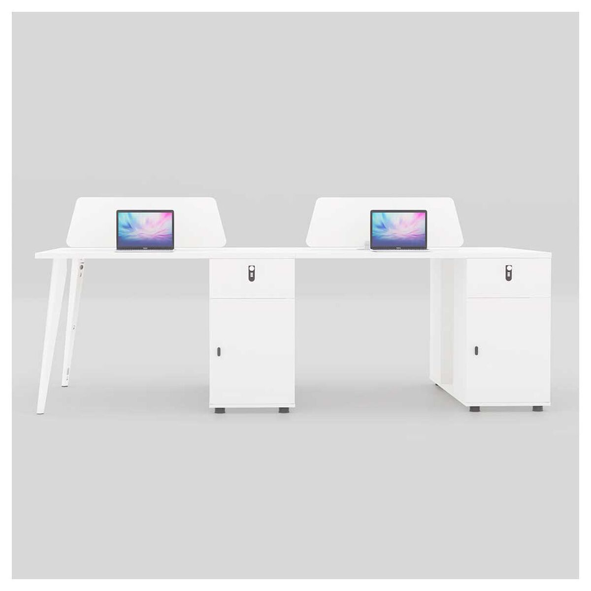 Estaci&oacute;n de Trabajo Rodler Nordik 4 Puestos Blanco