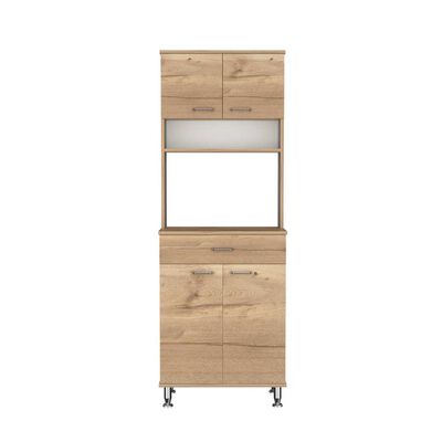 Mueble Microondas Tuhome Kitchen60 4 Puertas 1 Cajón Duna Blanco