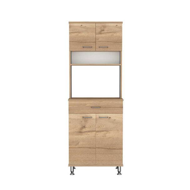 Mueble Microondas Tuhome Kitchen60 4 Puertas 1 Cajón Duna Blanco