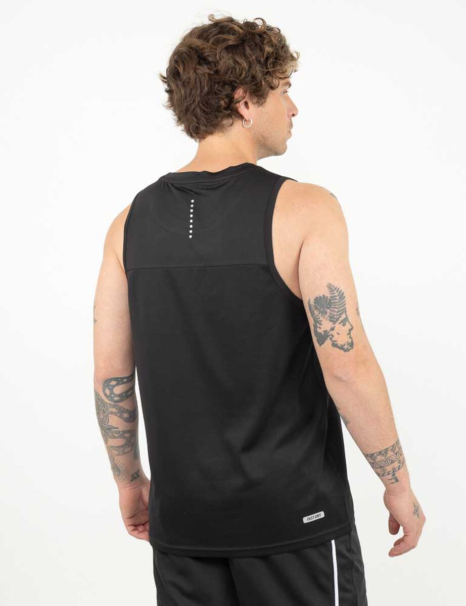 Polera Sin Mangas Hombre Black County