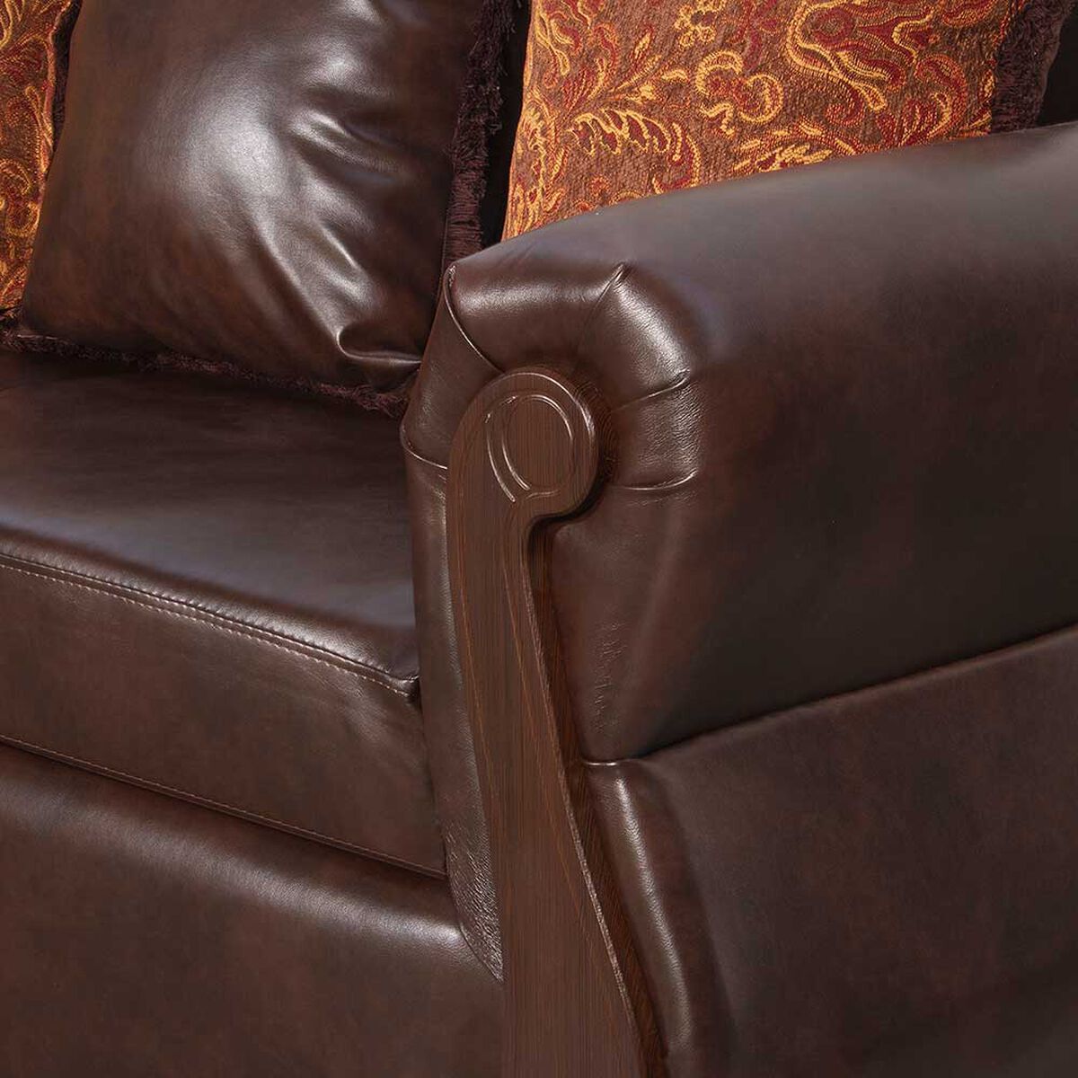 Sofa Black Factory Gran Columbia 3 Cuerpos Café