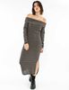 Vestido Slim Bardot Mujer Icono