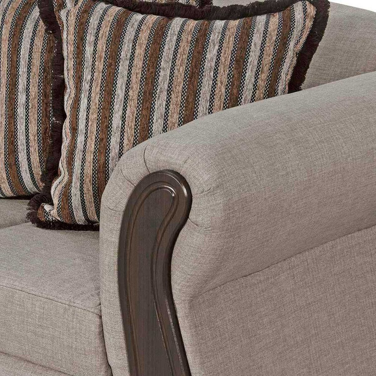 Sof&aacute; Black Factory Sofia 3 Cuerpos Beige