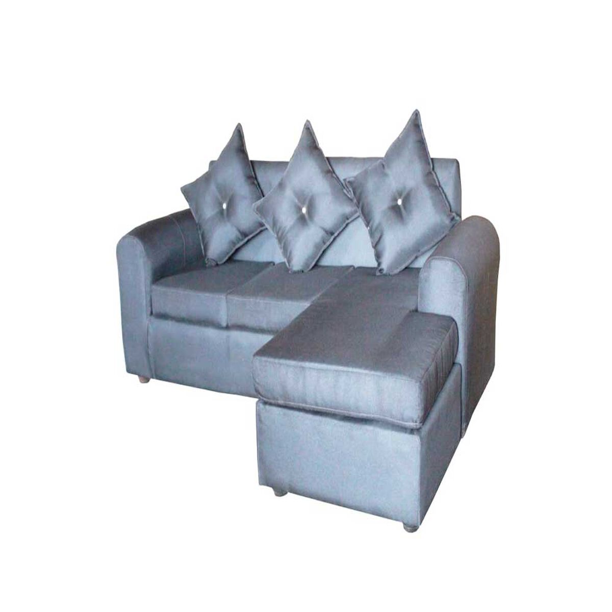 Sofá Seccional Diseño A&M Home Marcia 4 Cuerpos Gris