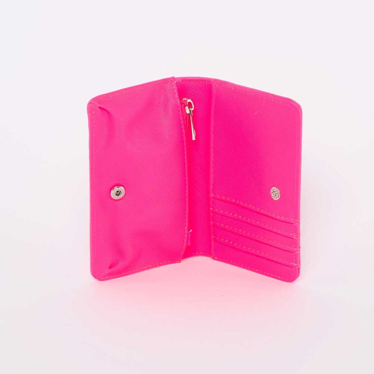 Billetera Eco Cuero Fucsia Mujer Icono