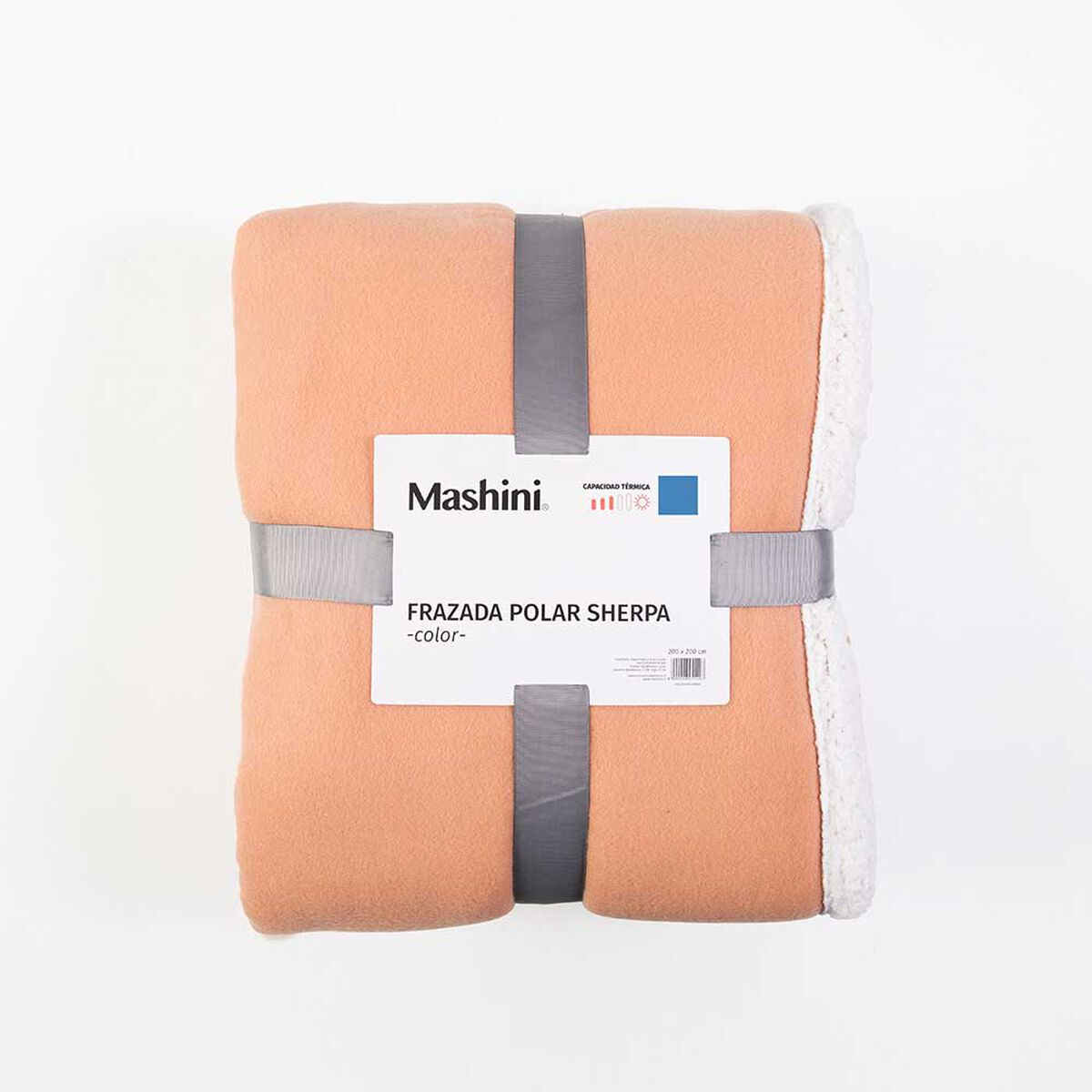 Frazada de Poliéster Mashini 2 Plazas Liso Camel