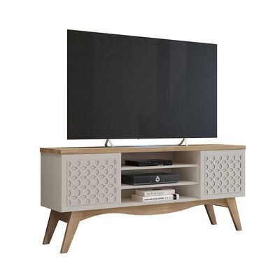 Rack TV Exit Lis Hasta 65" Beige Cedro
