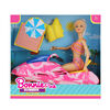 Muñeca de verano de 29 cm con moto de agua Boonie Pink