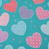 Quilt Doral 1,5 Plazas Origins Corazones