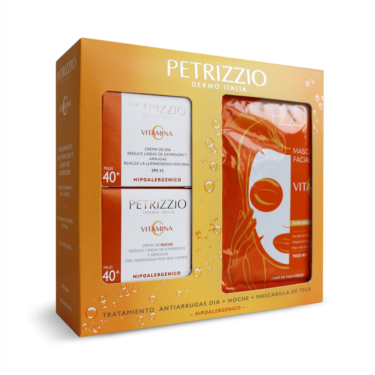 Pack Cremas Hidratantes Día y Noche + 1 Mascarilla Facial Vitamina C