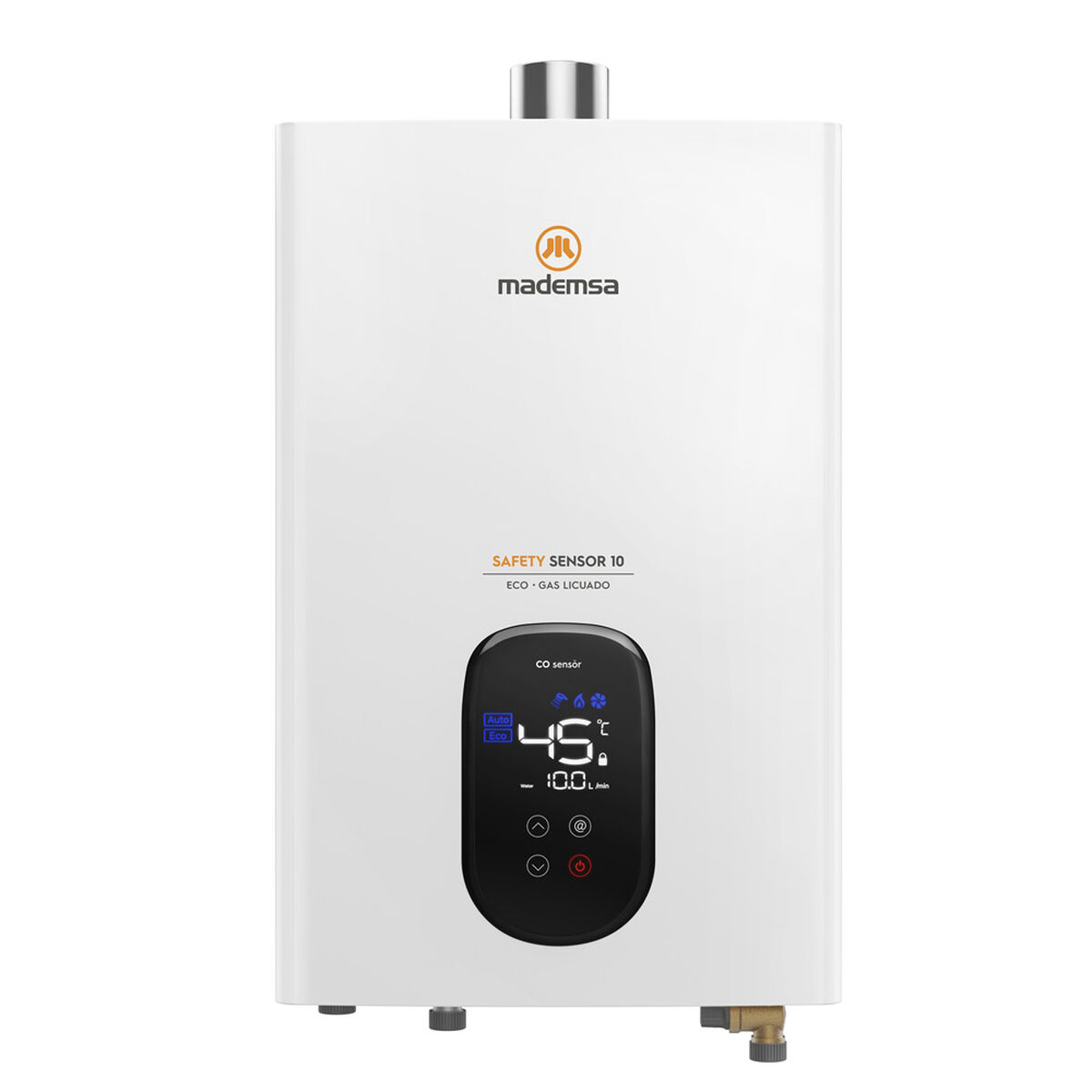 Calefont Gas Licuado Mademsa Safety Sensor 10 Eco GL 10 lts.