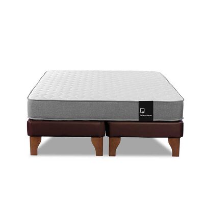 Imagen 1 del producto Cama Europea Latam Home Base Dividida 2 Plazas Zen Best Chocolate