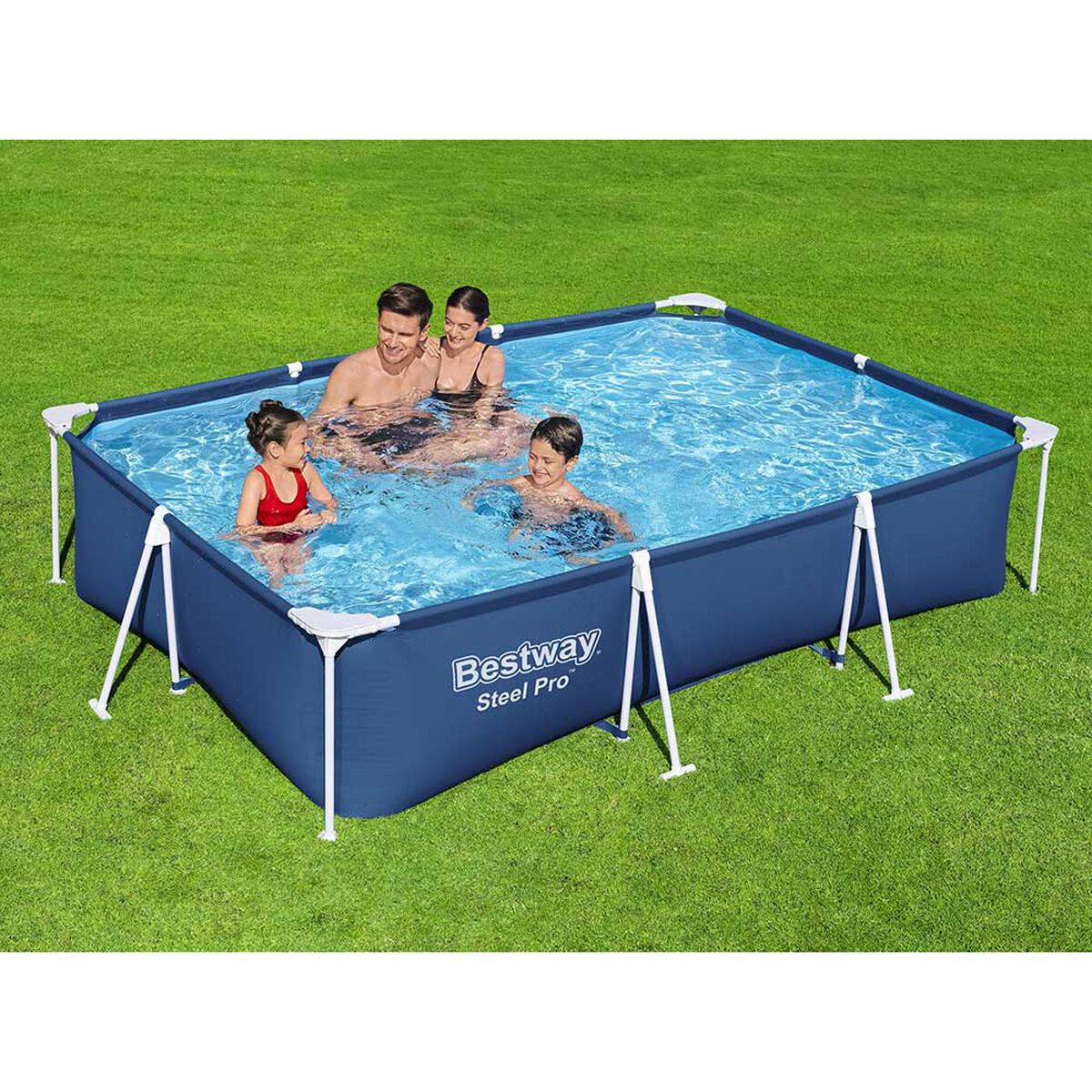 Piscina Estructural Bestway Steel Pro Splash Azul 300 x 201 x 66 cm 3300 lt 