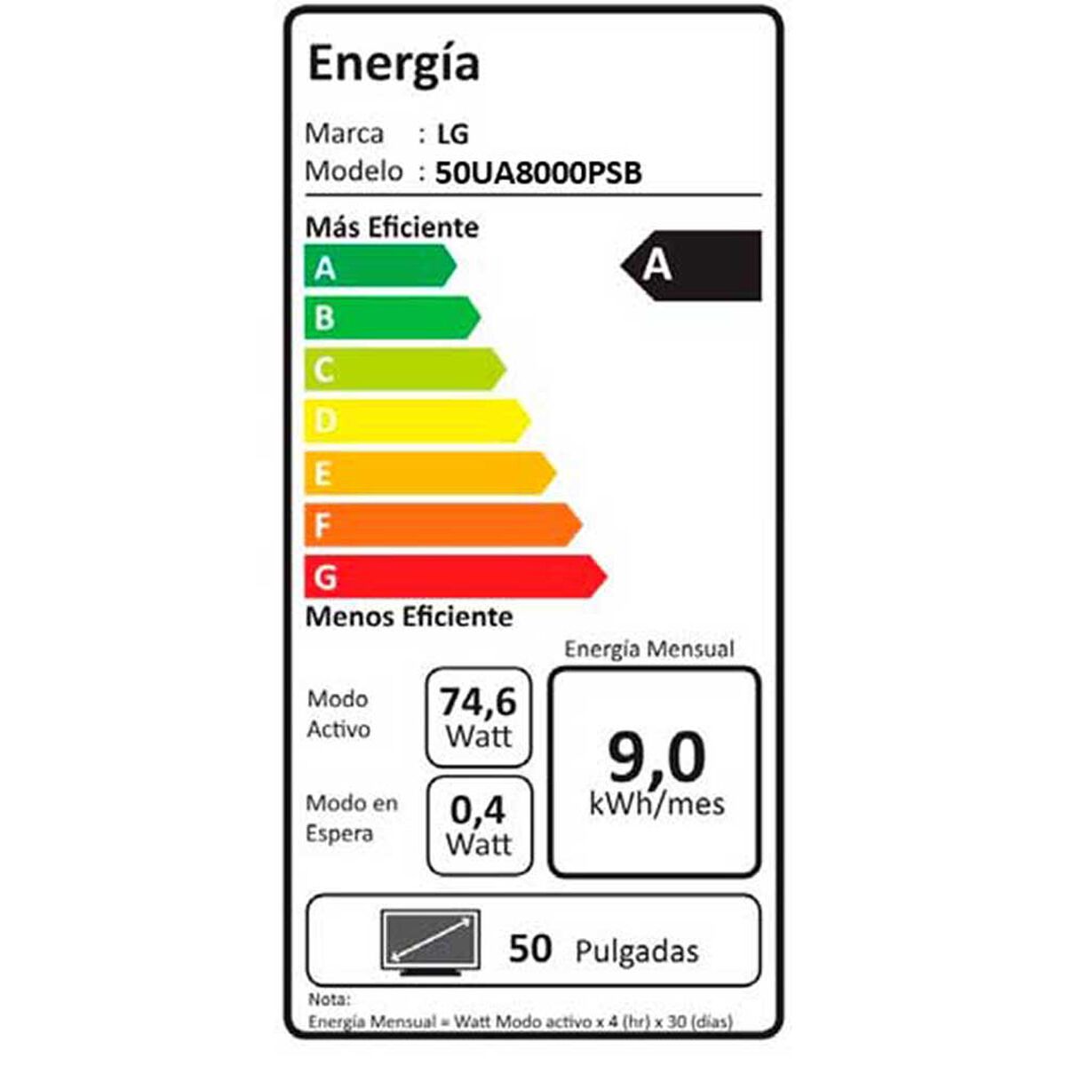 Smart TV 50 Pulgadas LG 50UA8000PSB.AWH 4K Ultra HD
