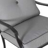 Juego de Living para Terraza Casanova Dover Sofá 2 Cuerpos + Dos Sillones 1 Cuerpo + Mesa de Centro Gris