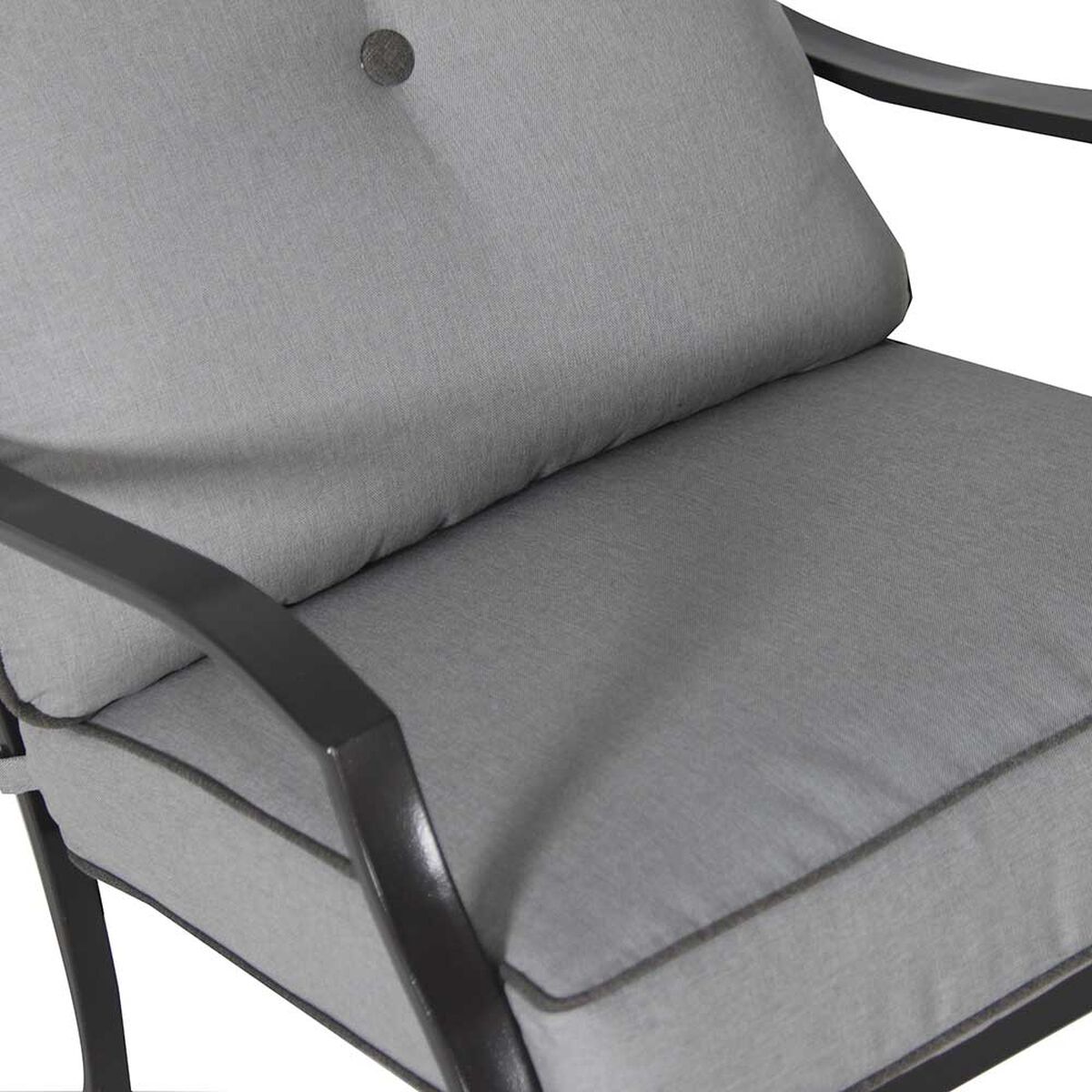 Juego de Living para Terraza Casanova Dover Sofá 2 Cuerpos + Dos Sillones 1 Cuerpo + Mesa de Centro Gris