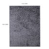 Alfombra Doral Shaggy 180 x 133 cm Gris