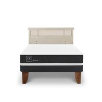 Cama Europea CIC 2 Plazas Ortopedic + Respaldo Dublin Alpino