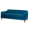 Futón Latam Home Genova Velvet 3 Cuerpos Azul Petróleo