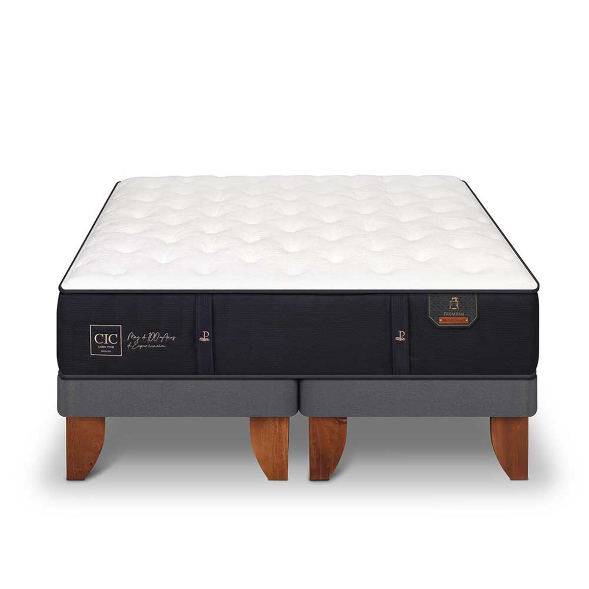 Cama Europea CIC Base Dividida 2 Plazas Premium