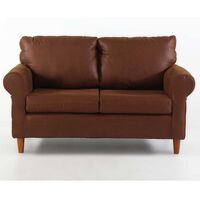 Sofá Kea Retro 3 Cuerpos Café