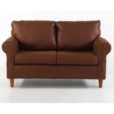 Sofá Kea Retro 3 Cuerpos Café