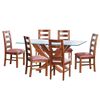 Juego de Comedor Latam Home Alicante 6 Sillas Palo Rosa