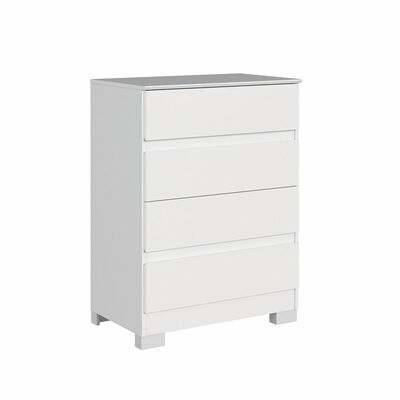 Cómoda Vekkahome Maia 4 Cajones Blanco
