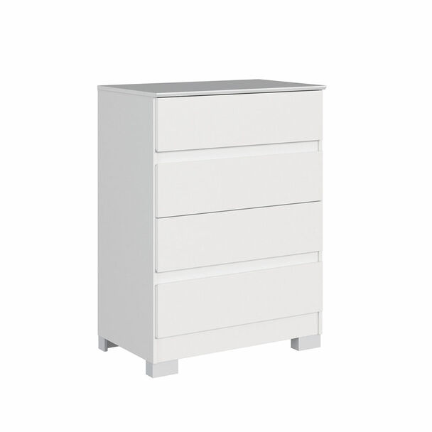 Cómoda Vekkahome Maia 4 Cajones Blanco