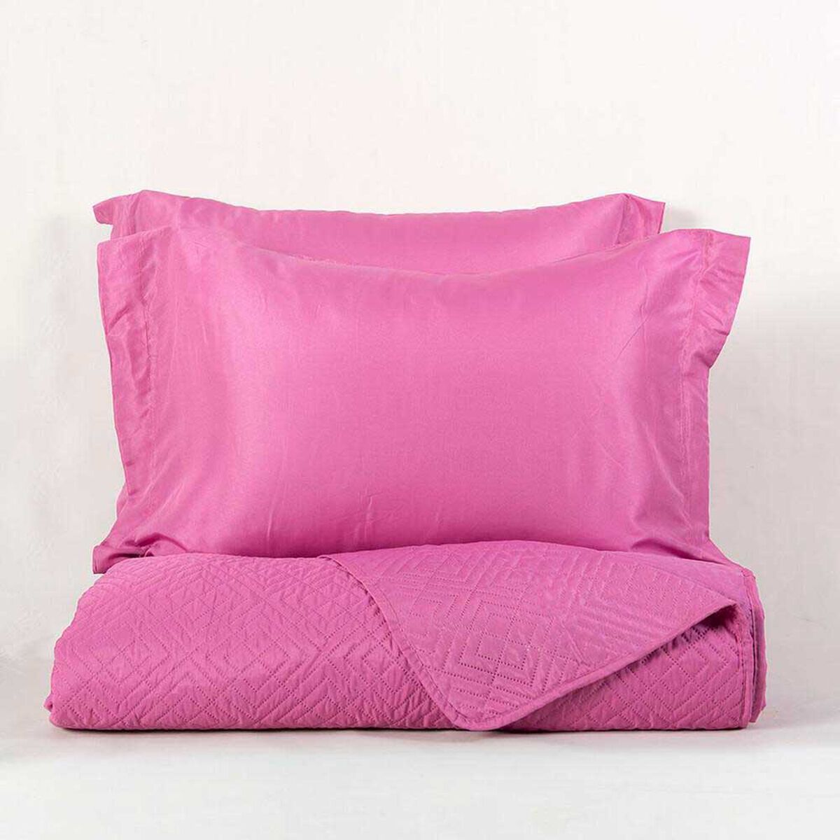 Cubrecama Mashini 2 Plazas Liso Fucsia
