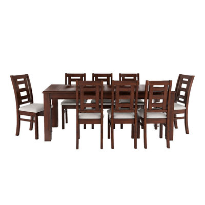 Juego de Comedor Muebles Hema Sevilla 8 Sillas Nogal