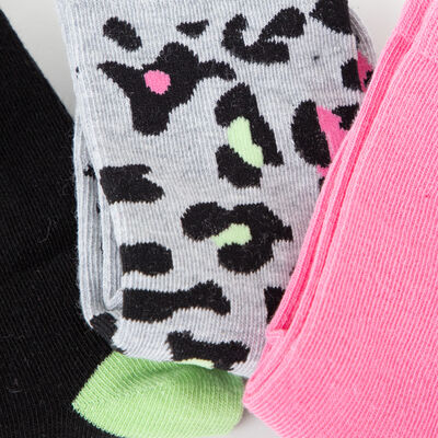 Imagen 2 del producto Pack 3 Unidades Calcetín Largo de Algodón Mujer Icono Surtido