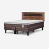 Cama Europea Rosen Base Dividida 2 Plazas New Style 4 Plus + Respaldo Ferrara