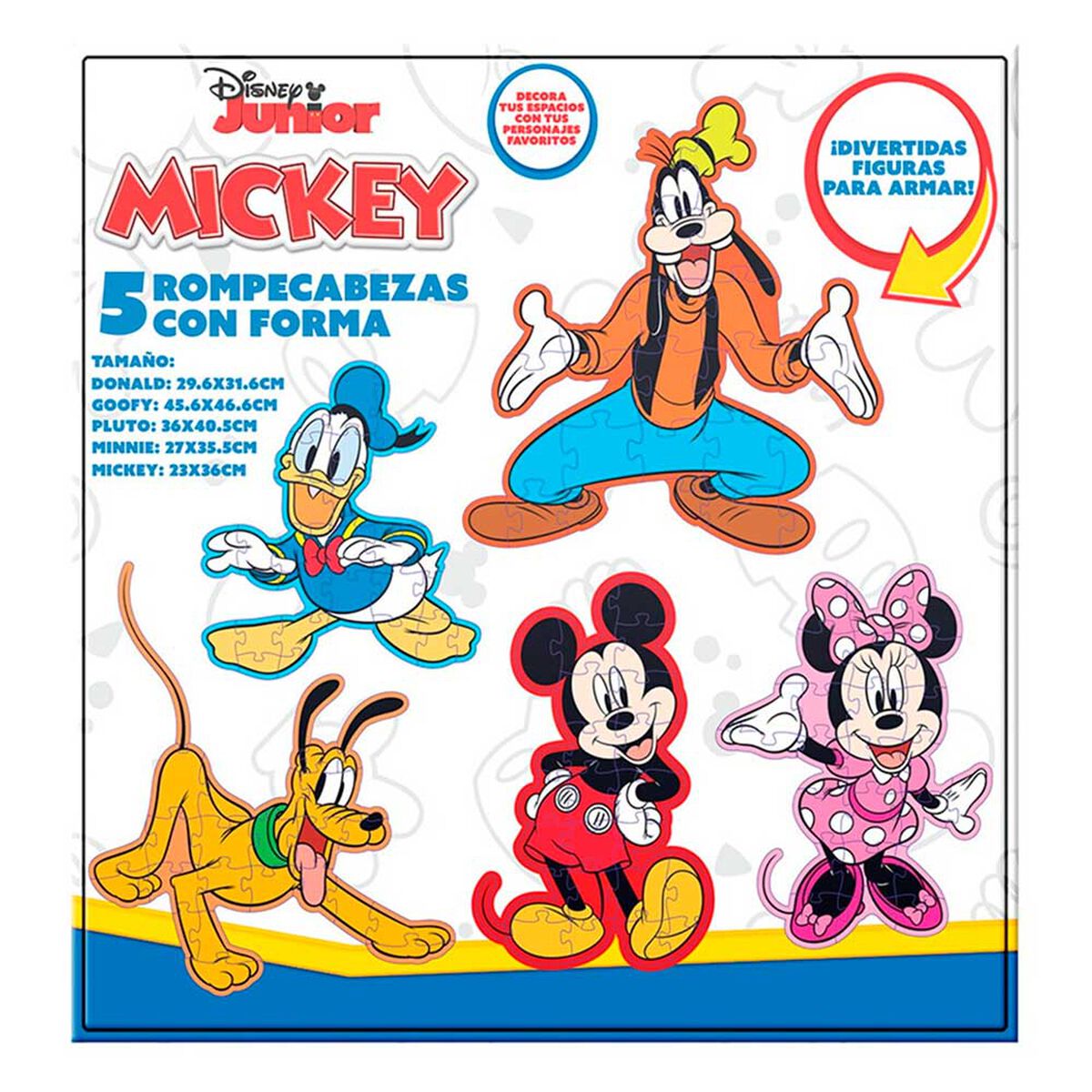 Puzzle Figuras Mickey y sus Amigos Disney