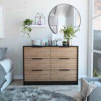 Cómoda TuHome Kaia 4 Cajones Wengue/Miel