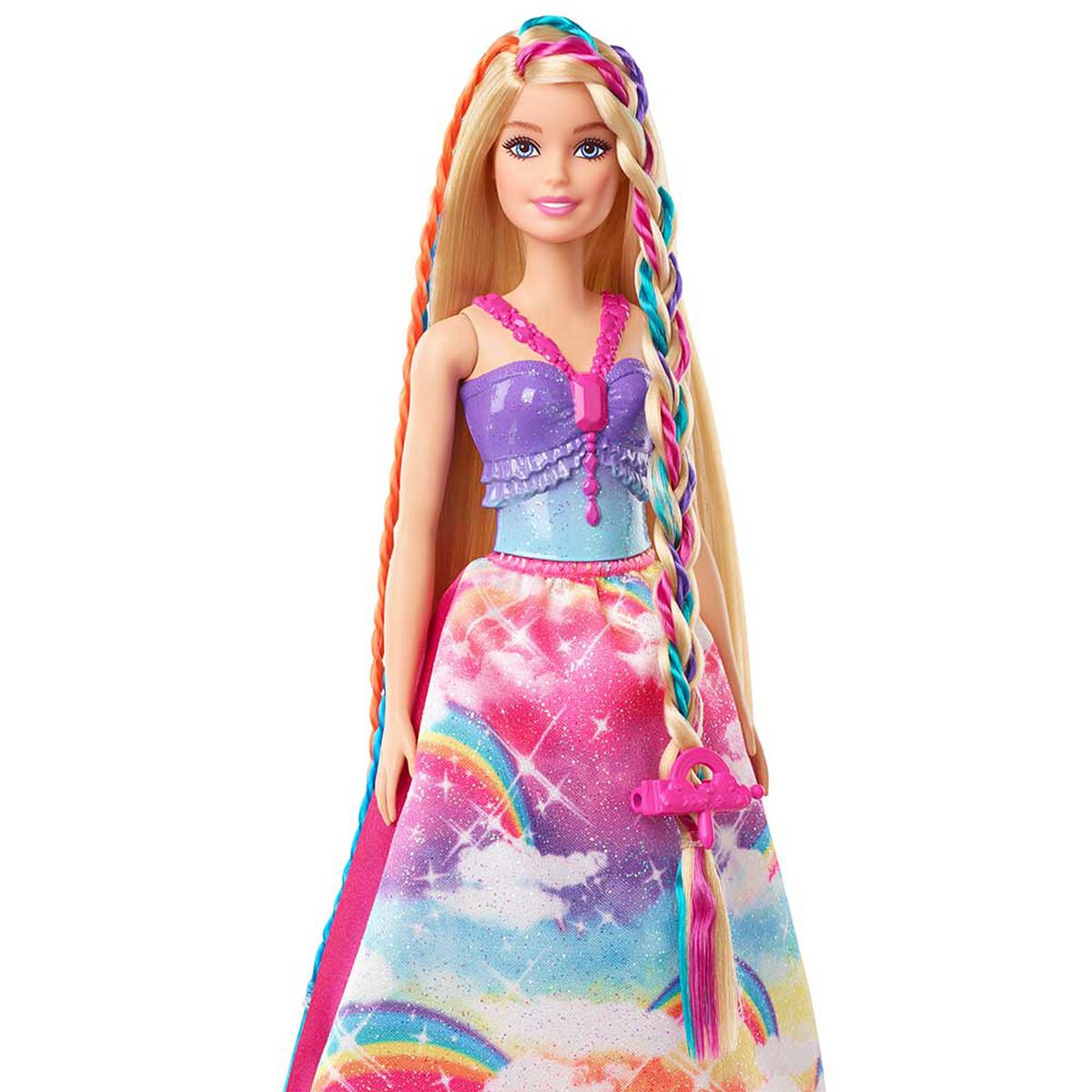 Muñeca Princesa Trenzas Mágicas Barbie