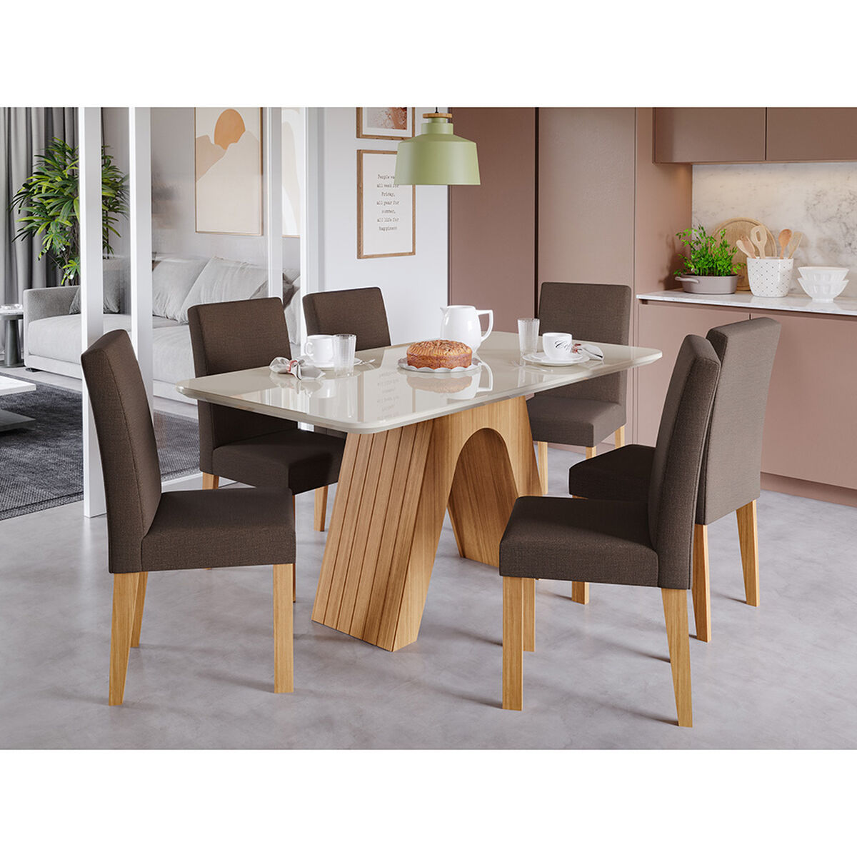 Juego de Comedor Kea Clara 6 Sillas