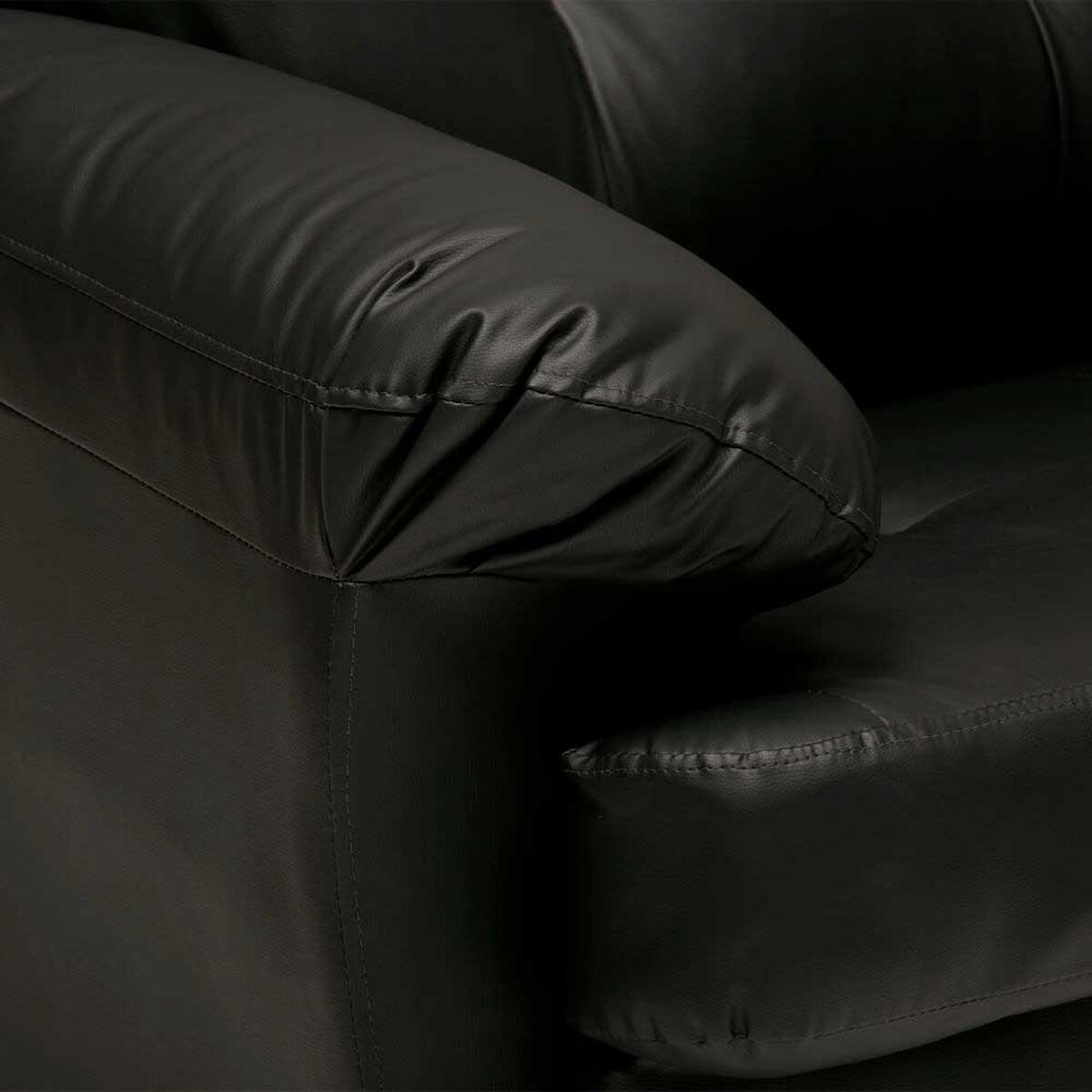 Sof&aacute; Cabsur Caburga 2 Cuerpos PU Negro