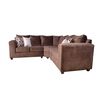 Sof&aacute; Seccional Jerk Home Kenia 5 Cuerpos Chocolate