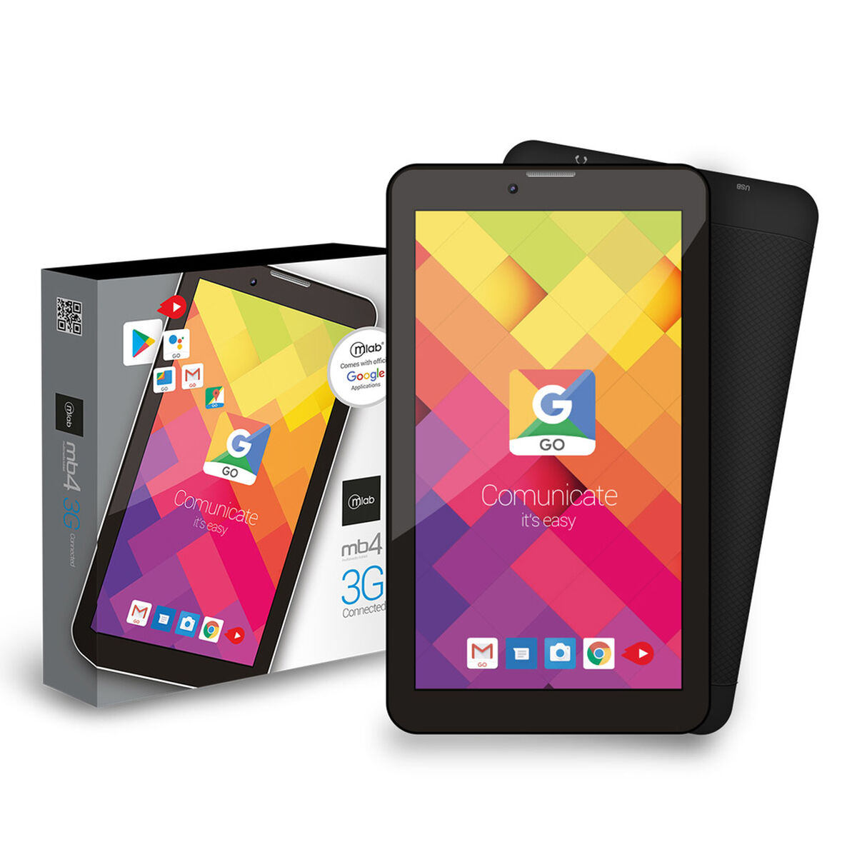 Tablet Mlab MB4 3G Quad Core 1GB 16GB 7” Negro 