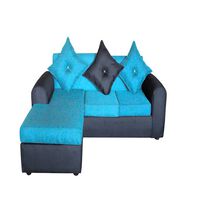 Sofá Seccional Diseño A&M Home Marcia 4 Cuerpos Negro Calipso