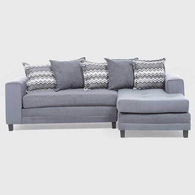 Imagen 1 del producto Sofá Seccional Derecho Living Factory Milan 3 Cuerpos Gris